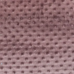 Minky uni mauve fané relief pois