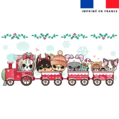 Mug imprimé chiens de Noel - Création Jolifox