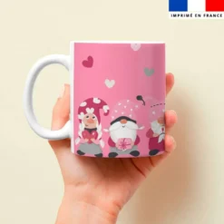 Mug imprimé gnome st valentin