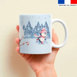 Mug imprimé pingouin de Noel