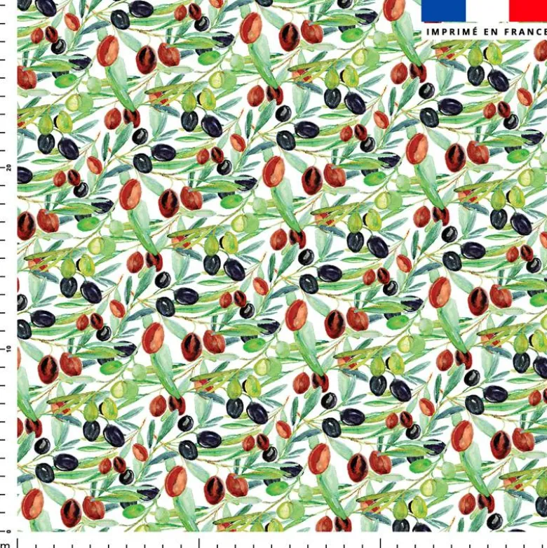 Olives vertes et noires - Fond blanc