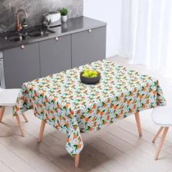 Orange et feuille d'oranger - Fond blanc