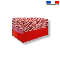Pack couture trousse de toilette - Motif coquelicot