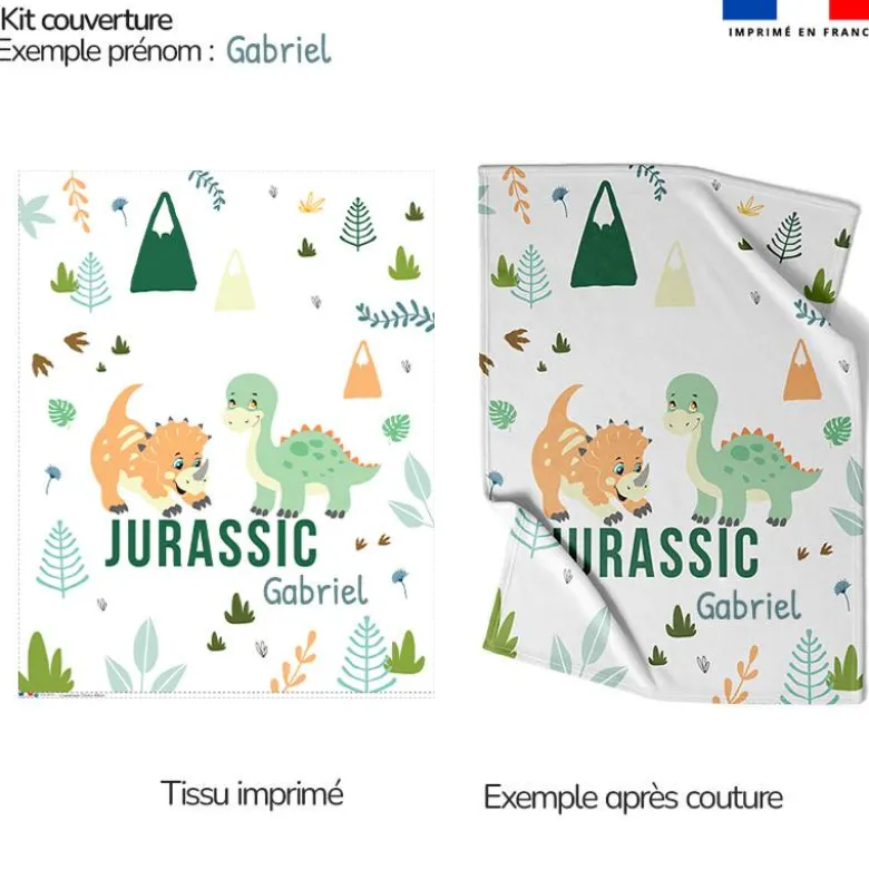 Pack Naissance Personnalisé - Bébé dino