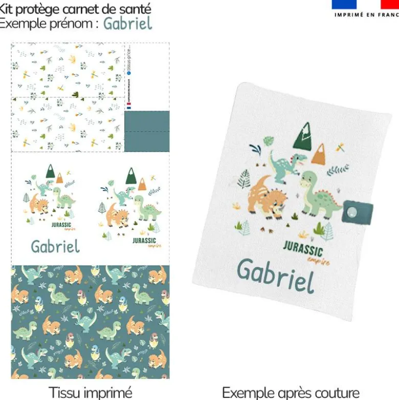 Pack Naissance Personnalisé - Bébé dino
