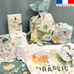Pack Naissance Personnalisé - Bébé dino