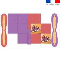 Panier de Pâques imprimé poupées russes - Création Stillistic