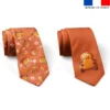 Patron cravate réversible motif amis ptit déj et tartine - Création Stillistic