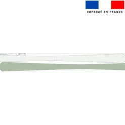 Patron cravate réversible motif géométrique vert sauge