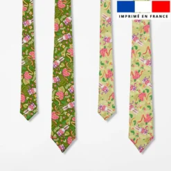 Patron cravate réversible motif lapin printanier - Création Stillistic