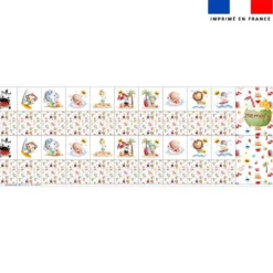 Patron imprimé pour jeu memory motif animaux d'été