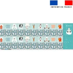 Patron imprimé pour jeu memory motif animaux de la banquise