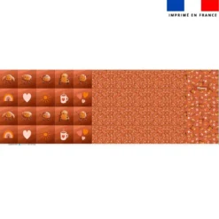 Patron imprimé pour jeu memory motif amis ptit déj - Création Stillistic
