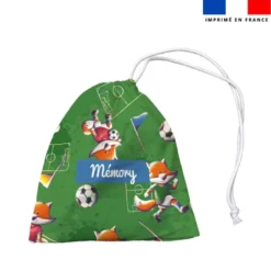 Patron imprimé pour jeu memory motif renard foot - Création Stillistic