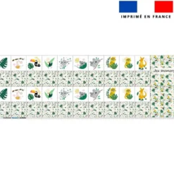 Patron imprimé pour jeu memory motif animaux de la jungle