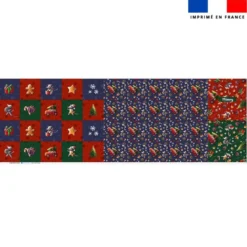 Patron imprimé pour jeu memory motif souris de noel - Création Stillistic