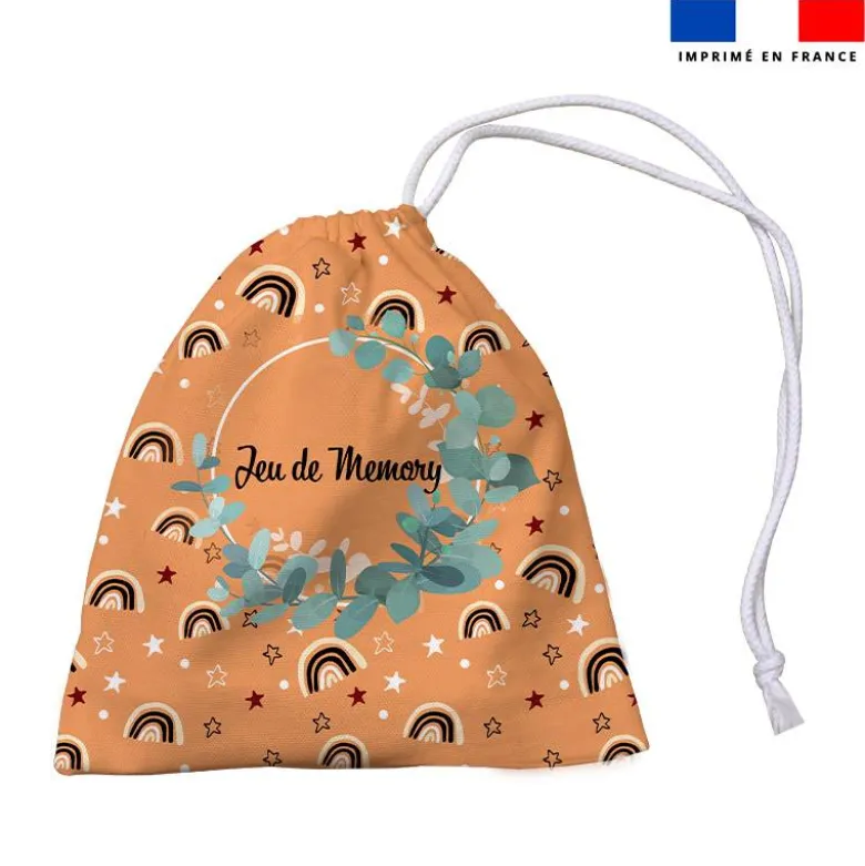Patron imprimé pour jeu memory motif panda roux