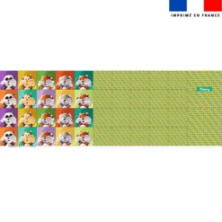 Patron imprimé pour jeu memory motif animaux Lou-Sticks - Création Stillistic