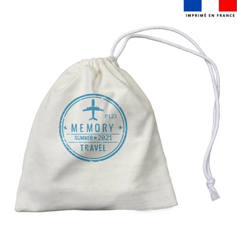 Patron imprimé pour jeu memory motif voyage