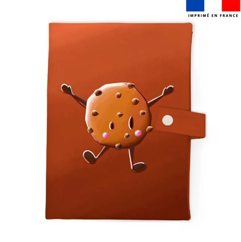 Patron imprimé pour protège carnet de santé motif amis ptit déj Cookie - Création Stillistic