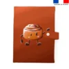 Patron imprimé pour protège carnet de santé motif amis ptit déj Roulé à la cannelle - Création Stillistic