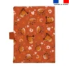 Patron imprimé pour protège carnet de santé motif amis ptit déj Tartine - Création Stillistic