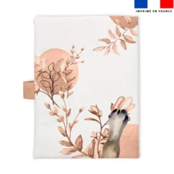 Patron imprimé pour protège carnet de santé motif agneau aquarelle
