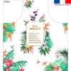 Patron imprimé pour tablier écru motif mamie