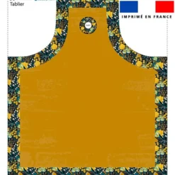 Patron imprimé pour tablier motif fleur bohème