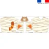 Patron imprimé sur tissu éponge pour poncho de bain motif animaux Halloween