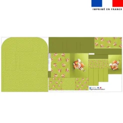 Patron pour organisateur de voiture motif bébé renard + Coupon pochette Offert - Création Stillistic