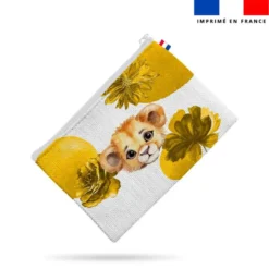 Patron pour organisateur de voiture motif lionceau aquarelle + Coupon pochette Offert