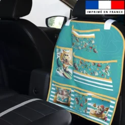 Patron pour organisateur de voiture motif hippo en vacances + Coupon pochette Offert - Création Stillistic