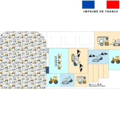Patron pour organisateur de voiture motif tracteur + Coupon pochette Offert