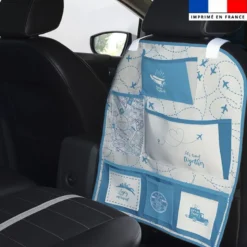 Patron pour organisateur de voiture motif voyage + Coupon pochette Offert