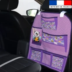 Patron pour organisateur de voiture motif panda ange + Coupon pochette Offert - Création Stillistic