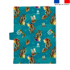 Patron protège carnet de santé personnalisé - Lion pirate - Création Stillistic