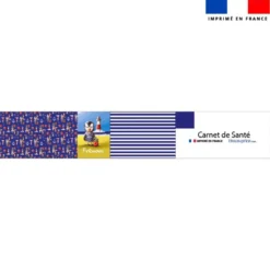 Patron protège carnet de santé personnalisé - Macareux - Création Stillistic