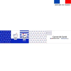 Patron protège carnet de santé personnalisé - Chihuahua Marin - Création Jolifox