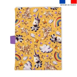 Patron protège carnet de santé personnalisé - Licorne toboggan - Création Stillistic