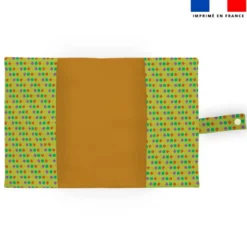 Patron protège carnet de santé personnalisé - Singe Lou-Stick - Création Stillistic