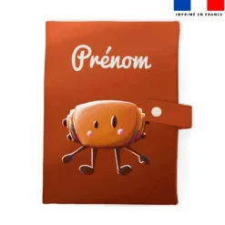 Patron protège carnet de santé personnalisé - Pain au chocolat - Création Stillistic