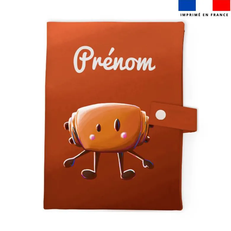 Patron protège carnet de santé personnalisé - Pain au chocolat - Création Stillistic