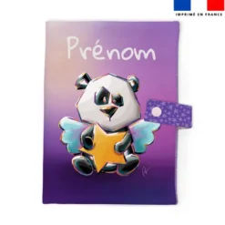 Patron protège carnet de santé personnalisé - Panda Ange - Création Stillistic