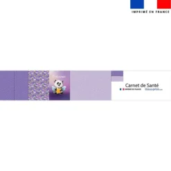 Patron protège carnet de santé personnalisé - Panda Ange - Création Stillistic