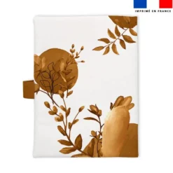 Patron protège carnet de santé personnalisé - Ourson aquarelle