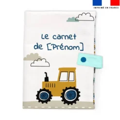 Patron protège carnet de santé personnalisé - Tracteur