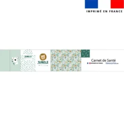 Patron protège carnet de santé personnalisé - Jungle friends