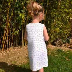 Patron robe enfant imprimé coeurs