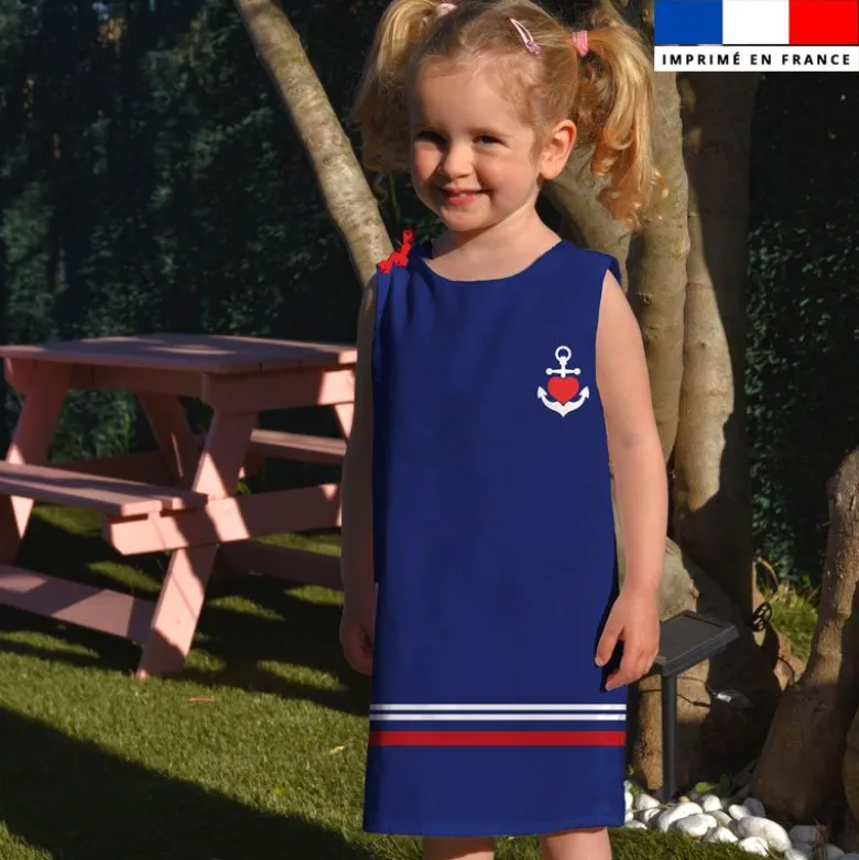 Patron robe enfant imprimé mademoiselle